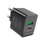 Зарядний пристрій BOROFONE BAS14A Erudite 1xUSB-C PD20W + 1xUSB QC3.0 Black (6941991104947) Зарядний пристрій BOROFONE BAS14A Erudite 1xUSB-C PD20W + 1xUSB QC3.0 Black (6941991104947)