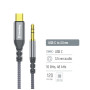 Кабель мультимедійний USB-C to 3.5mm M 1.2m gray ColorWay (CW-CBPDJ071-G) Кабель мультимедійний USB-C to 3.5mm M 1.2m gray ColorWay (CW-CBPDJ071-G)