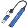 Концентратор Canyon hub DS-02 4in1 USB-A/C Blue (CNS-TDS02BL) Концентратор Canyon hub DS-02 4in1 USB-A/C Blue (CNS-TDS02BL)