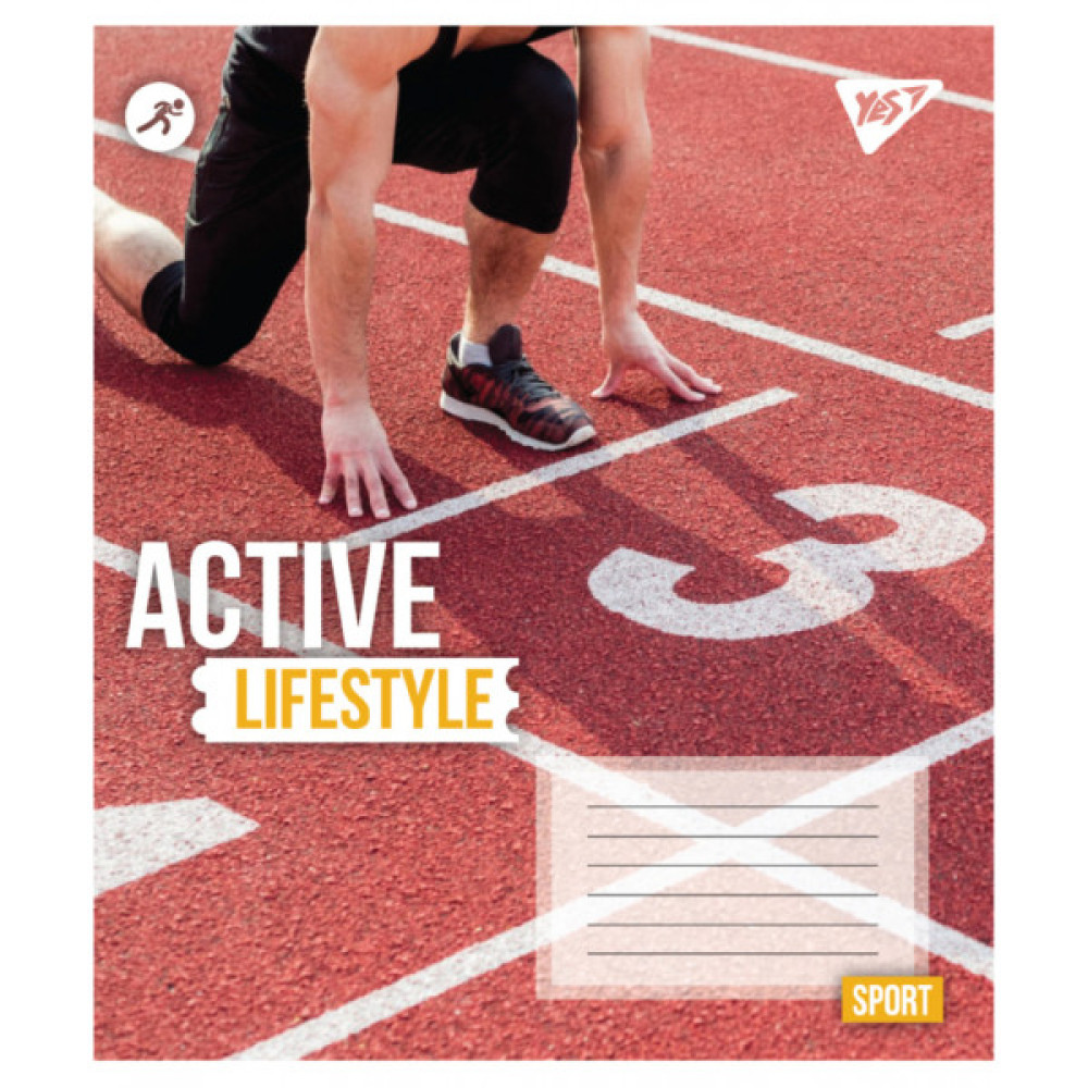 Зошит Yes Active lifestyle А5 48 аркушів клітинка (767712)