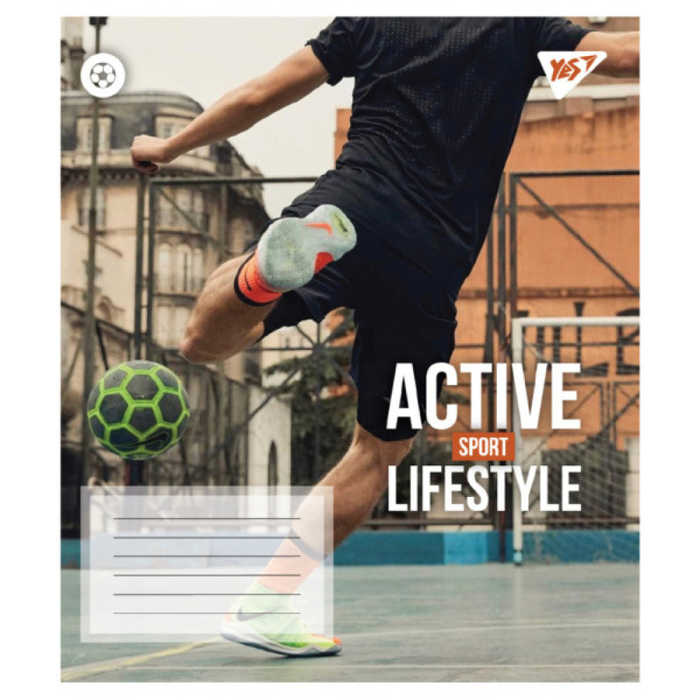Зошит Yes Active lifestyle А5 48 аркушів клітинка (767712)