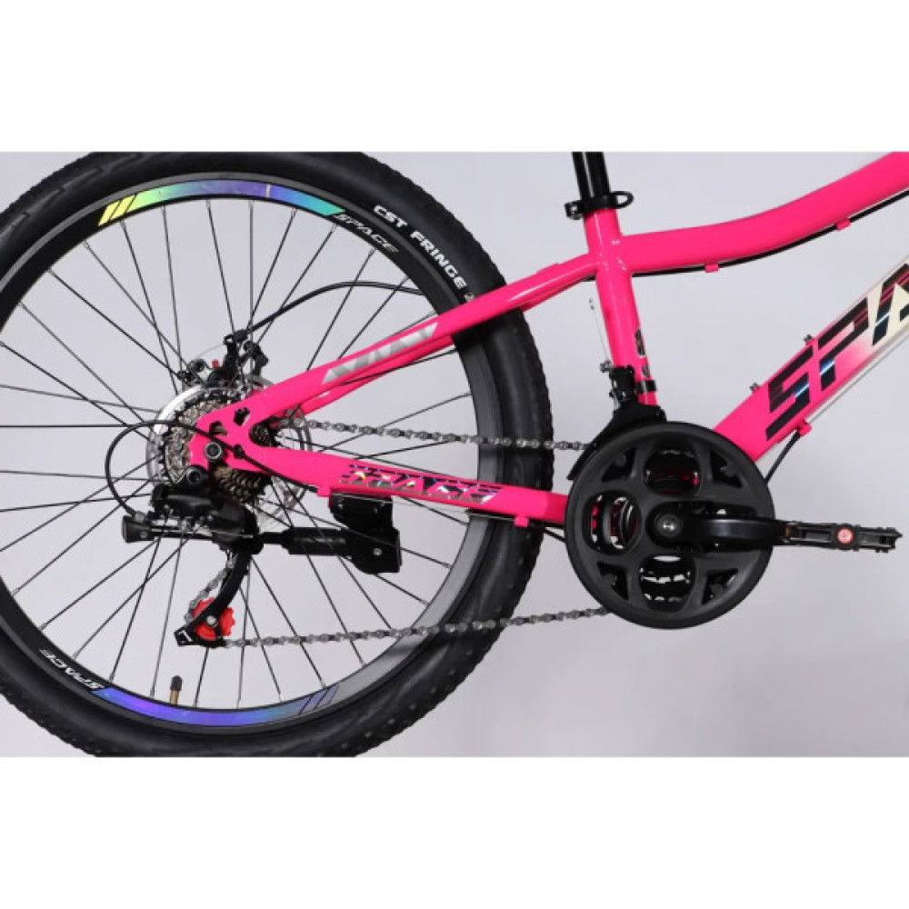 Велосипед Space 26" AURORA DD FR рама-13" ST 2026 біло-рожевий (OPS-SP-26-095)