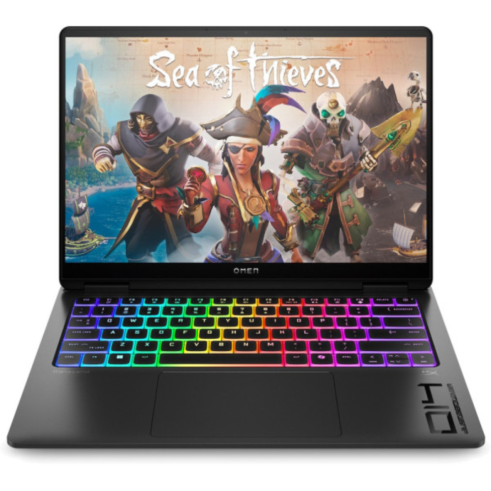 Ноутбук HP OMEN Transcend 14-fb1009ua 14" 3K OLED, Intel U7-255H, 32GB, F1TB, NVD5060-8, DOS, чорний