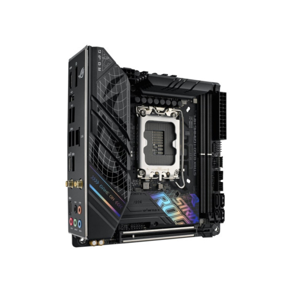 Материнcька плата ASUS ROG STRIX B760-I GAMING WIFI s1700 B760 2xDDR5 M.2 HDMI DP Wi-Fi BT mITX