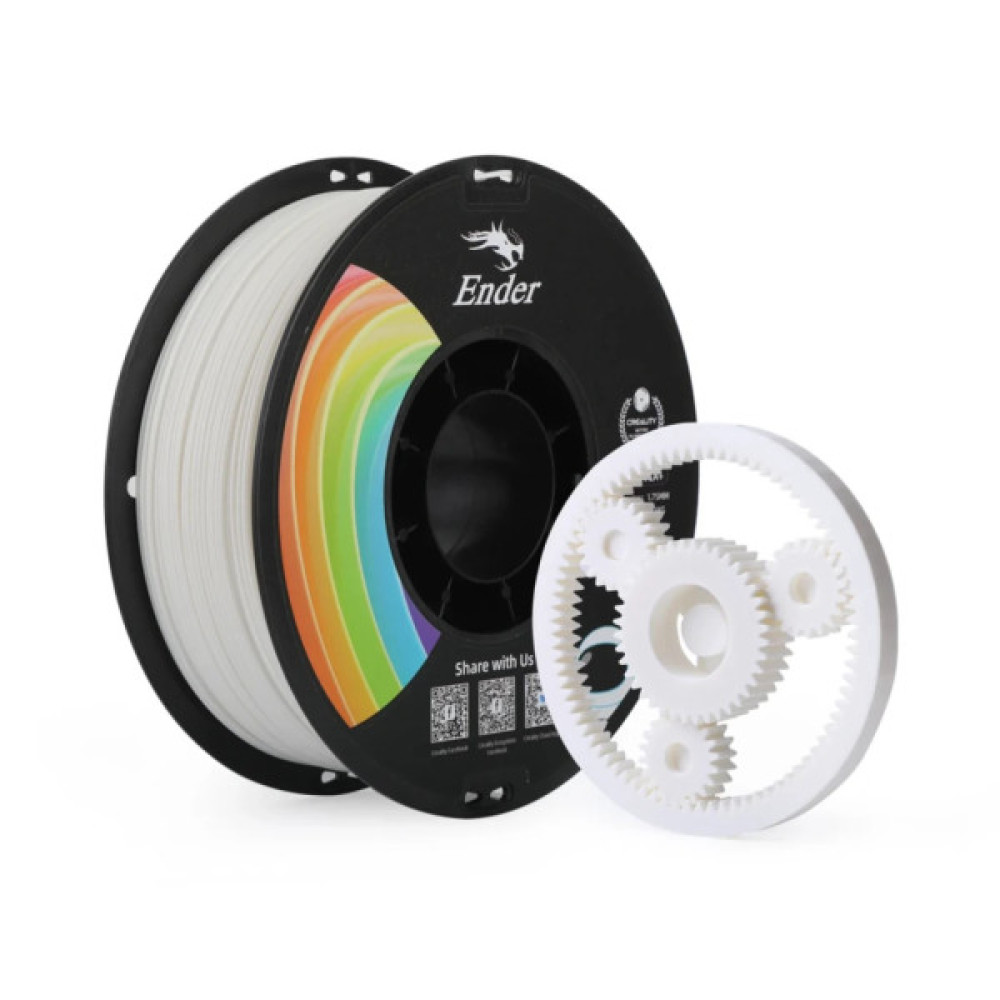 Пластик для 3D-принтера Creality PLA+ 1кг, 1.75мм, white (3301010305)