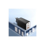 Зарядний пристрій Essager 2xUSB-C + 1xUSB PD67W QC4.0 FCP GaN black (ECT67W-LJB01-Z)