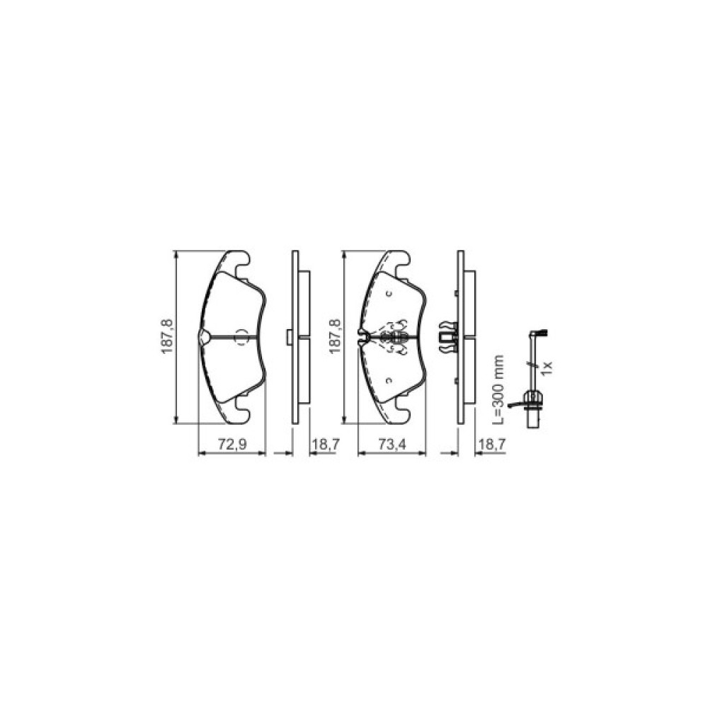 Гальмівні колодки Bosch 0 986 494 456