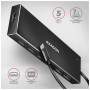 Концентратор AXAGON USB-C to 7xUSB 3.0 black (HUE-F7C)