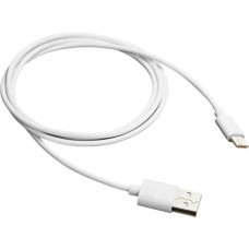Дата кабель USB 2.0 AM to USB-C 1.0m white Canyon (CNE-USBC1W)