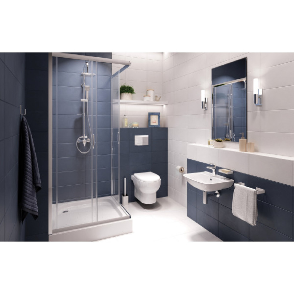 Унітаз підвісний Deante Avis безобідковий, сидіння в комплекті, білий