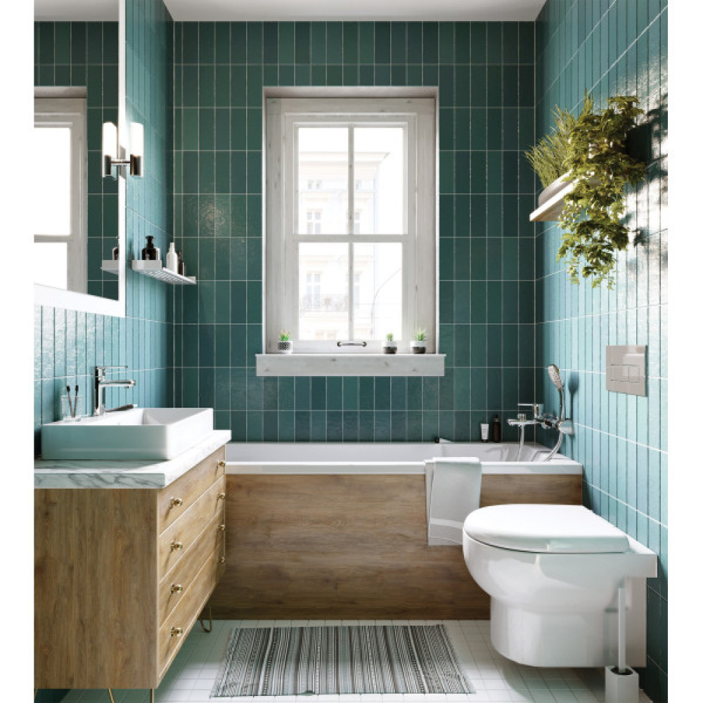 Унітаз підвісний Deante Avis безобідковий, сидіння в комплекті, білий