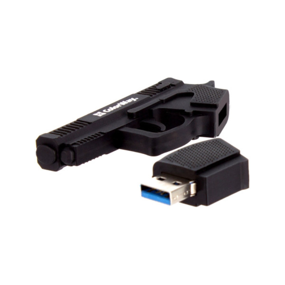 USB флеш накопичувач ColorWay Pistol 32 GB 3.0 Black (CW-USBPL32)