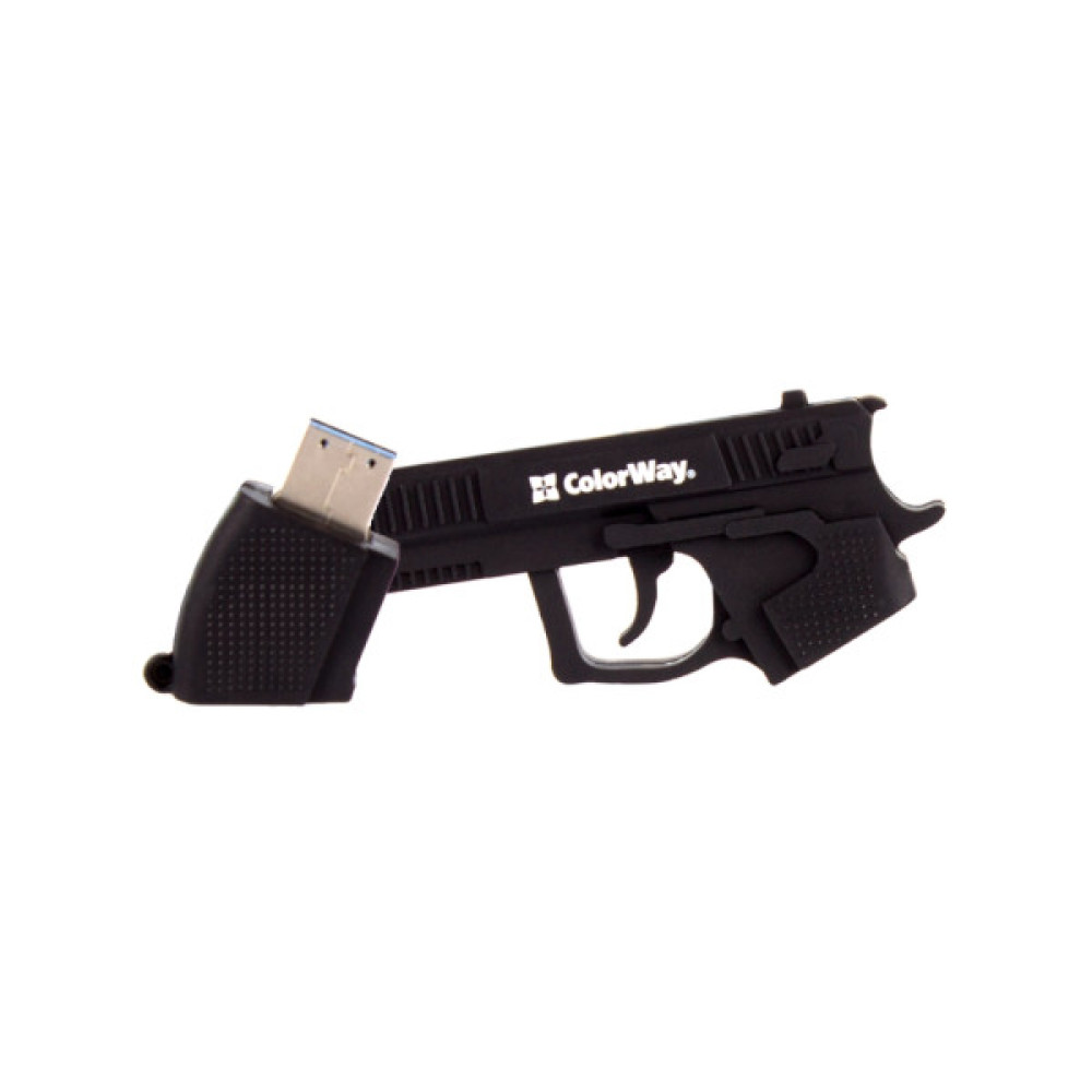 USB флеш накопичувач ColorWay Pistol 32 GB 3.0 Black (CW-USBPL32)