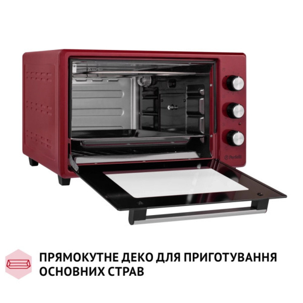 Електропіч Perfelli MIRAGE 37 RED