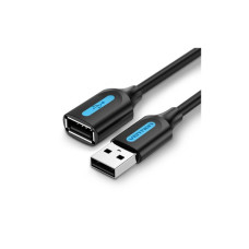 Дата кабель USB 2.0 AM/AF 5.0m PVC black Vention (CBIBJ)