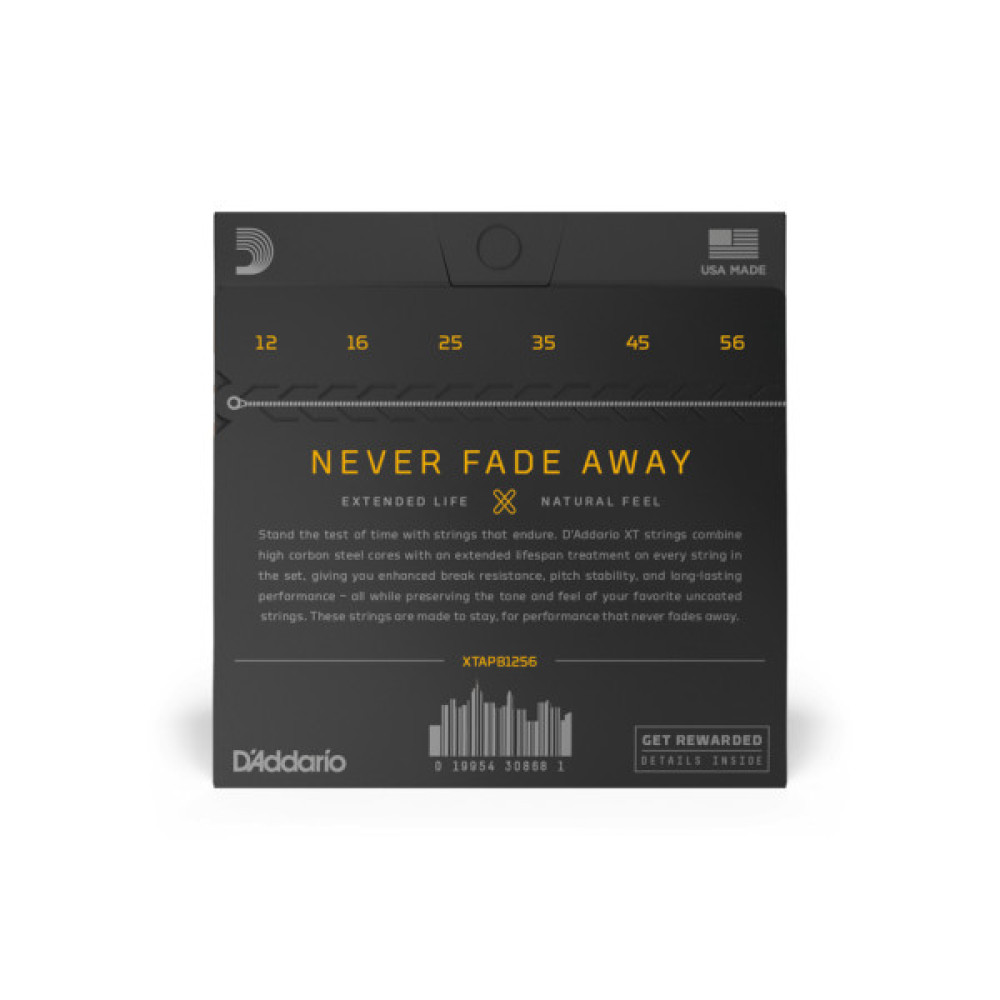 Струни для гітари D'Addario XT Phosphor Bronze Light Top / Medium Bottom (12-56) (XTAPB1256)