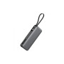 Батарея універсальна Acefast 20000mAh 130W PD, QC/3.0 USB-A+USB-C In/Out,build-in cable M22 Gray (6974316283904)