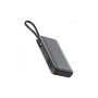 Батарея універсальна Acefast 20000mAh 130W PD, QC/3.0 USB-A+USB-C In/Out,build-in cable M22 Gray (6974316283904)