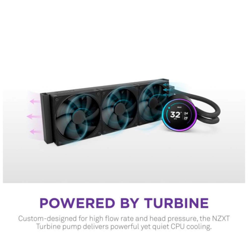 Система рідинного охолодження NZXT Kraken Elite 360mm AIO (RL-KN36E-B2)