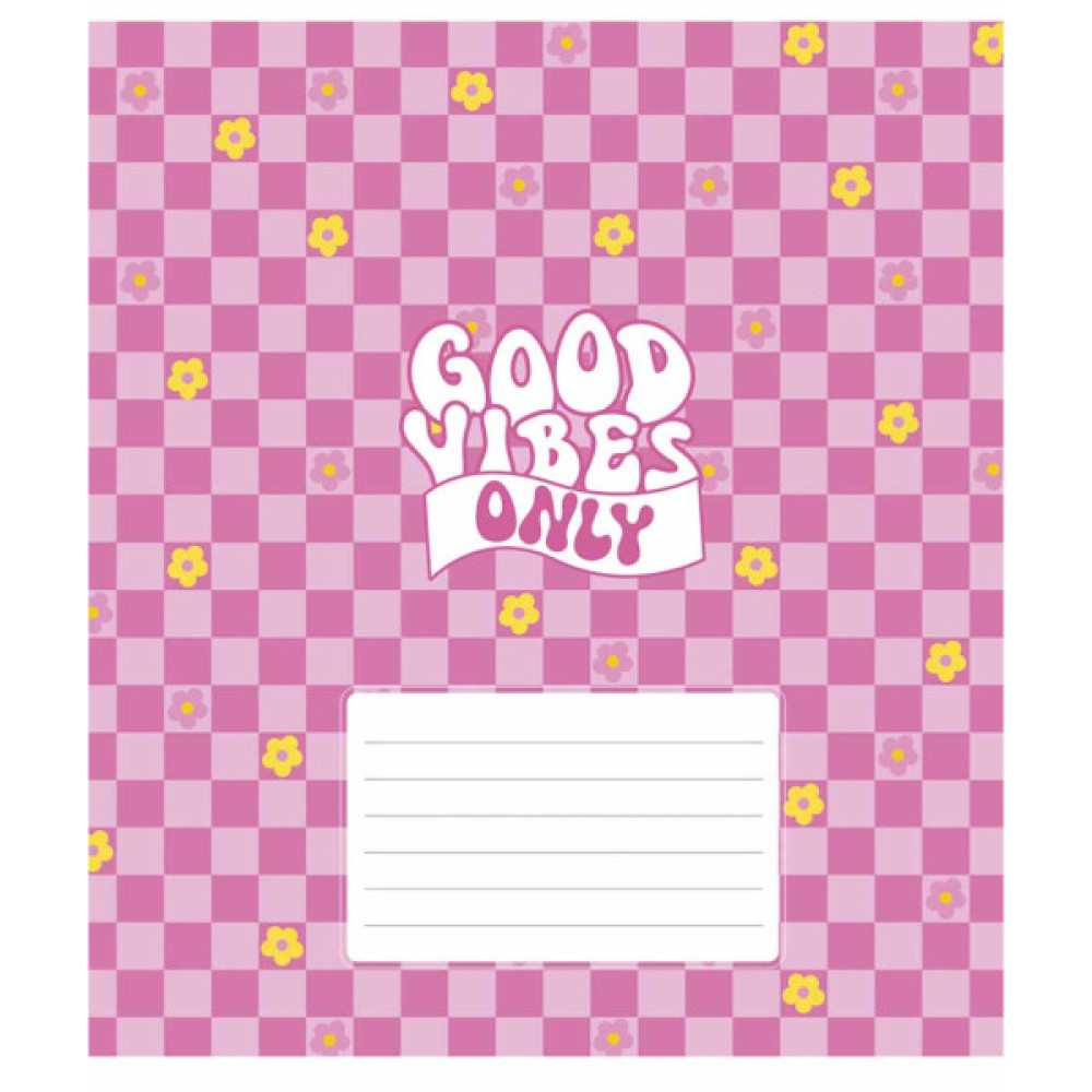 Зошит Школярик Good vibes only 24 аркуша лінія (024-3561L)