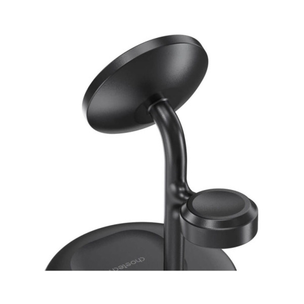 Зарядний пристрій Choetech 15W 3-in-1 Magnetic Wireless Fast Charger black (T585-F-101-CCBK)