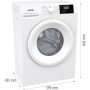 Пральна машина Gorenje фронтальна, 7кг, 1200, A+, 43.5см, дисплей, пар, інвертор, білий