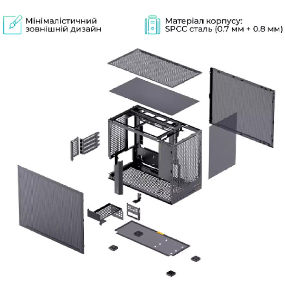 Корпус для ПК JONSBO D32 PRO MESH Black