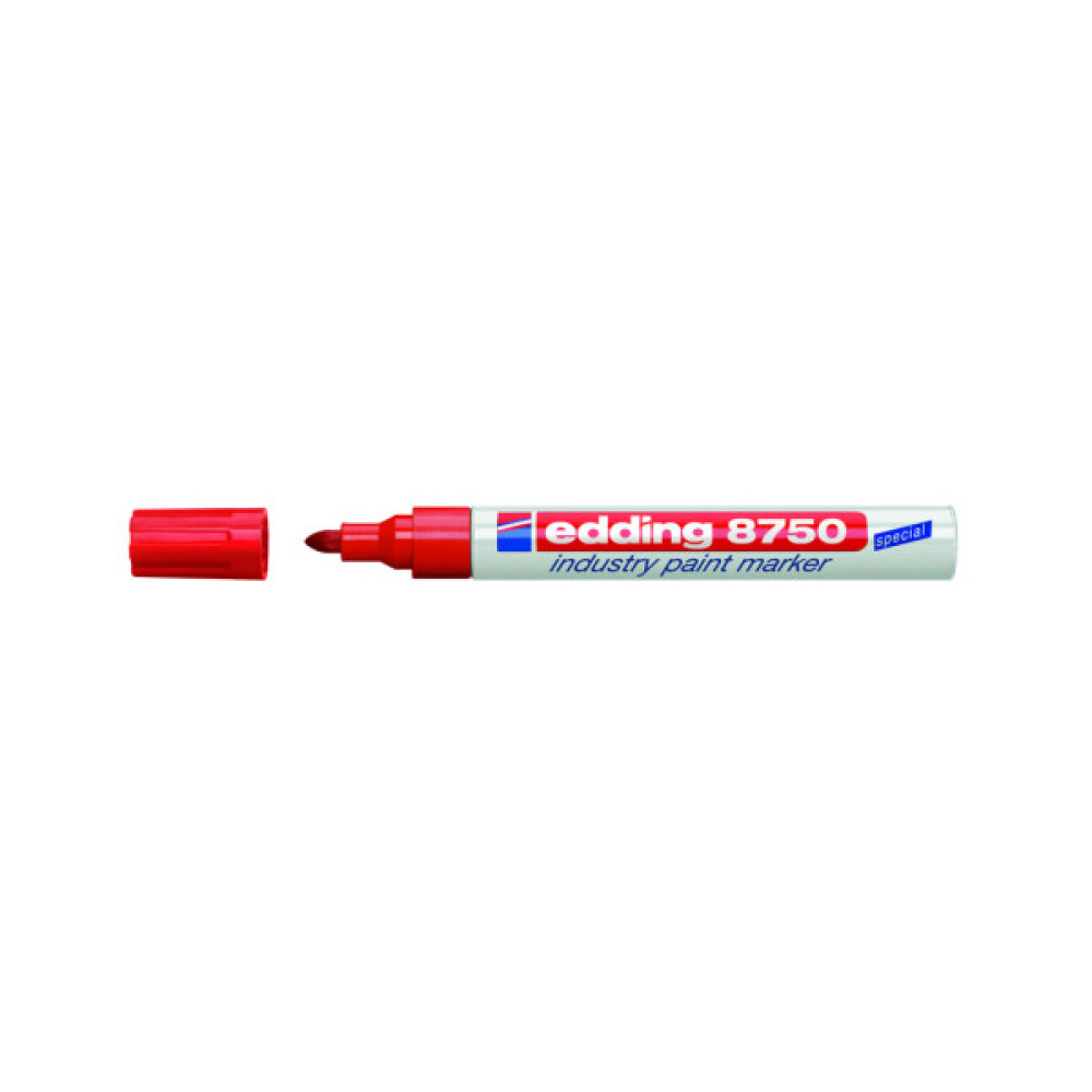 Маркер Edding Спеціальний промисловий лак-маркер Industry Paint 8750 2-4 мм Червоний (e-8750/02)