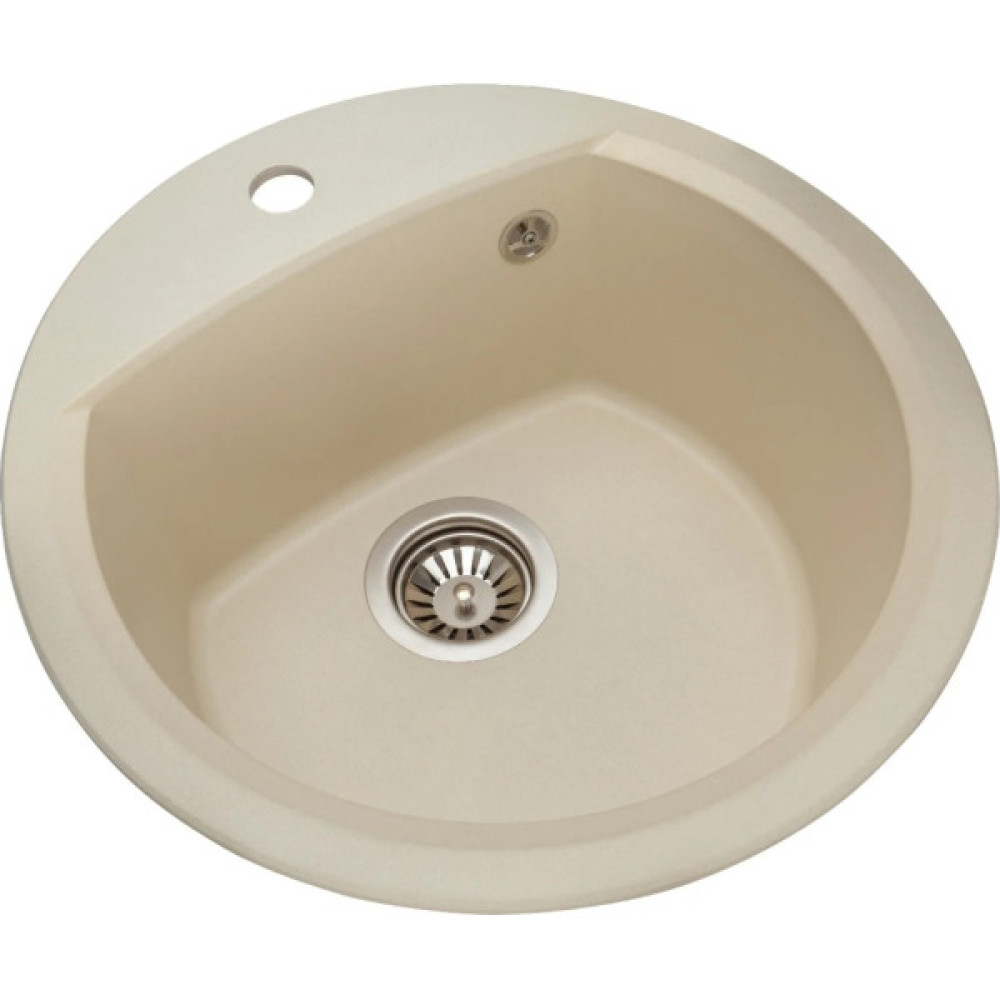 Мийка кухонна GRANADO RONDA ivory з сифоном (470*490mm.) (gr2204)