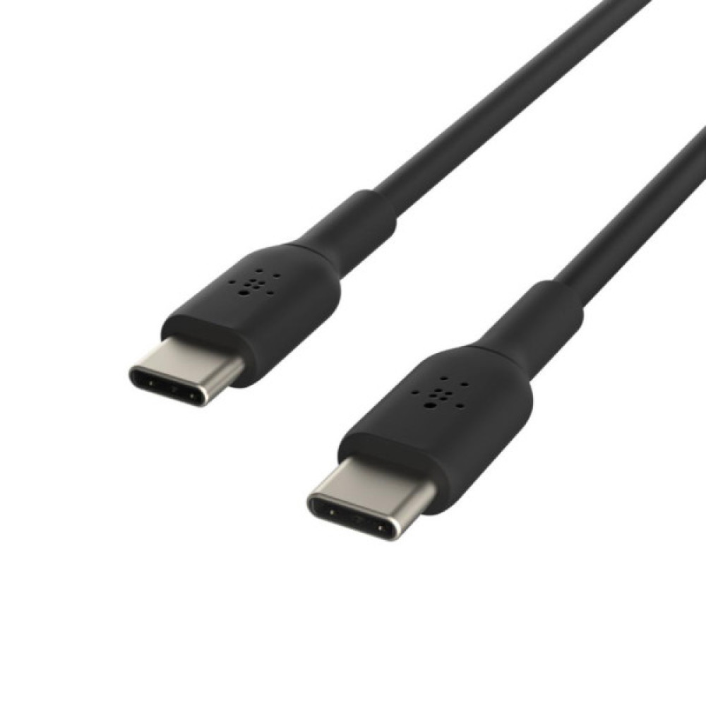 Дата кабель USB-C to USB-C 1.0m PVC black Belkin (CAB003BT1MBK)
