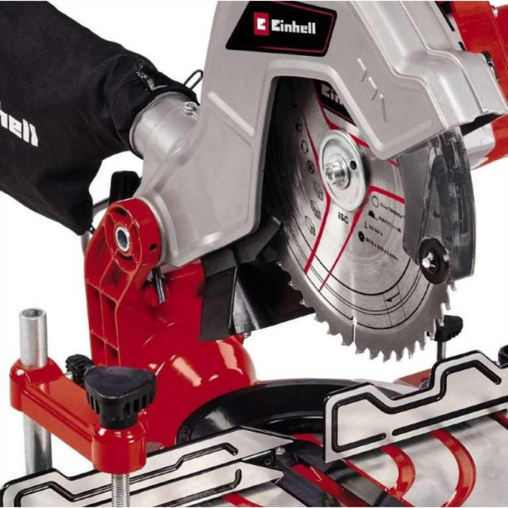 Пила торцювальна Einhell TC-MS 216 1400Вт диск 216мм довжина різу 120мм 7.1кг