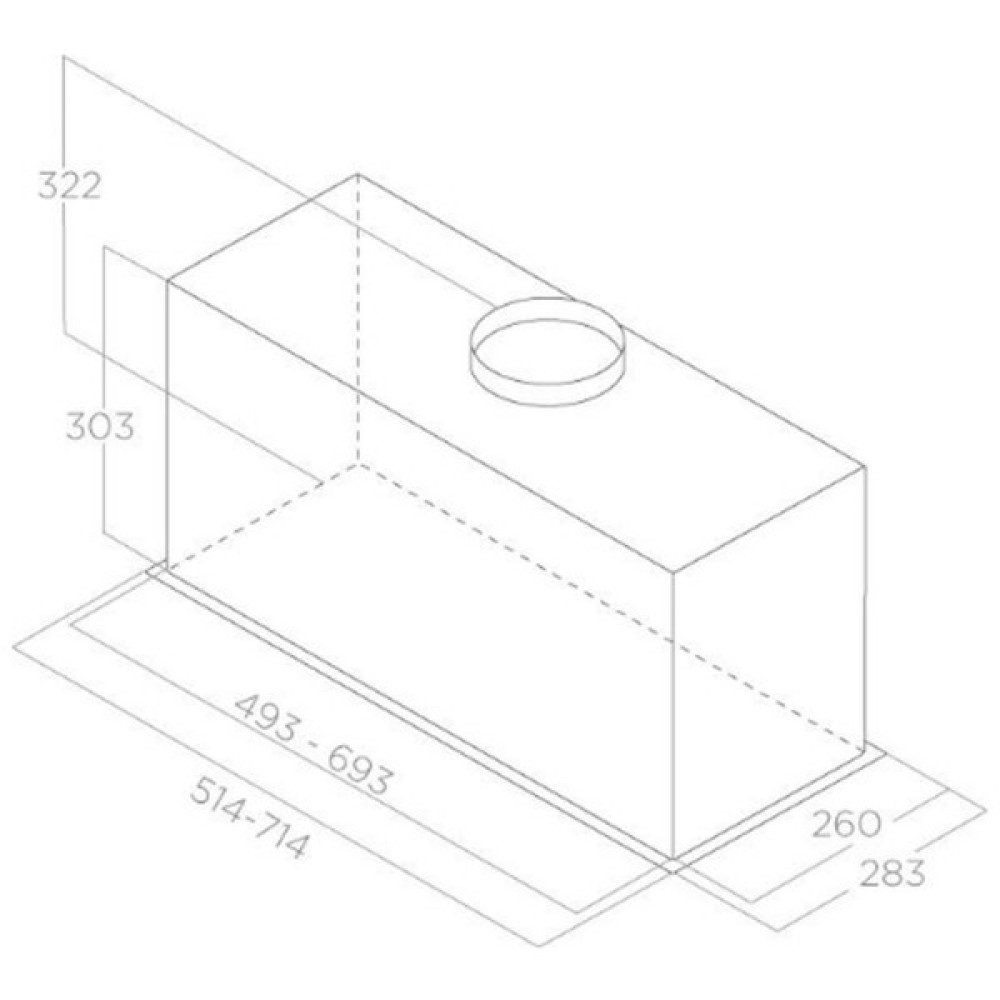 Витяжка кухонна Elica ENTER BL MAT/A/52