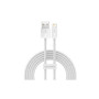 Дата кабель USB 2.0 AM to Lightning 2.0m 2.4A white Baseus (CALD000502)