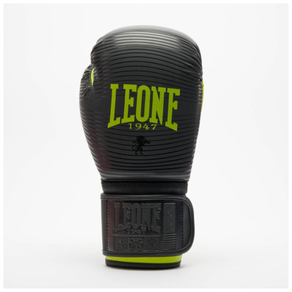 Боксерські рукавички Leone GN313 Waves Black 12 унцій (GN313_Black_12oz)
