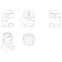 Пилосос професійний Metabo ASA 25 L PC, 1250Вт, 210мБар, бак 25л, 6.9кг