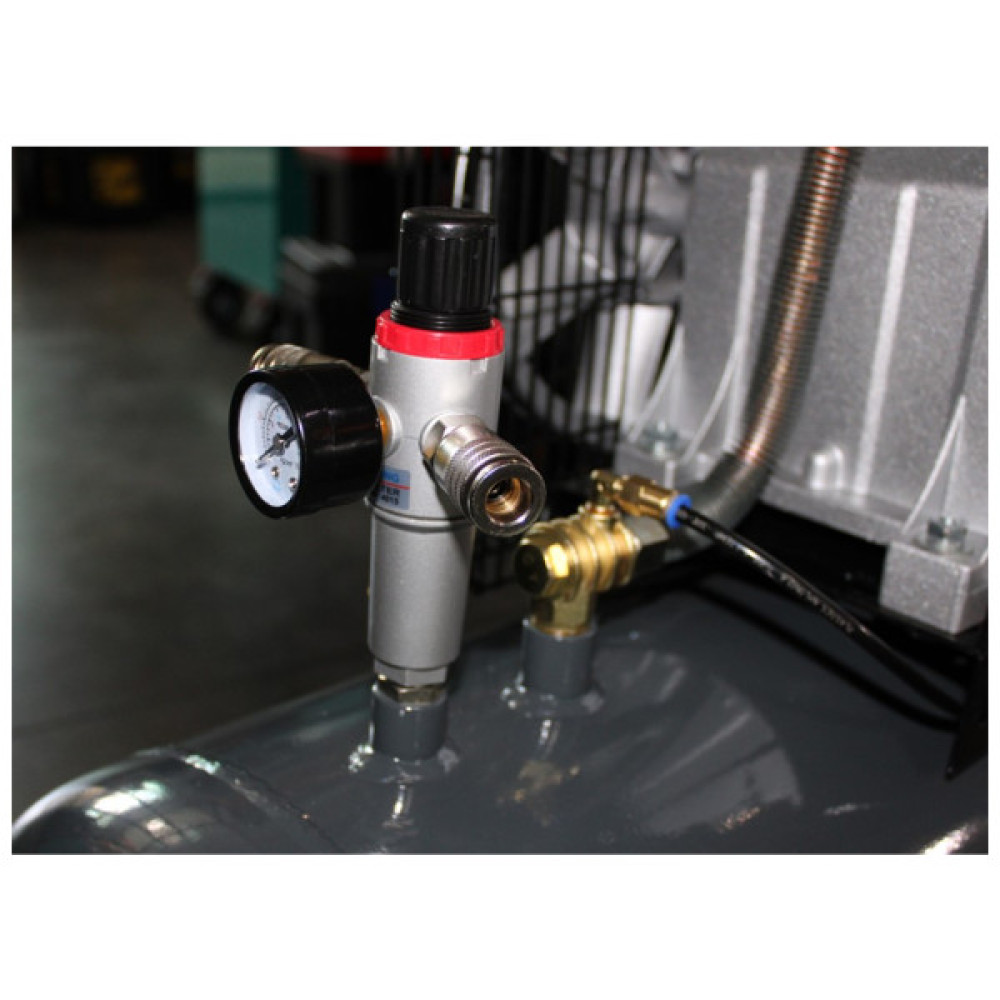 Компресор GTM 100л, 400/300л/хв, 2,2кВт, 10бар, 220В, 2 циліндри (KCH2070B-100L)