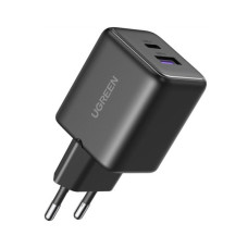 Зарядний пристрій Ugreen USB + USB-C GaN 30W X516 black (65014)