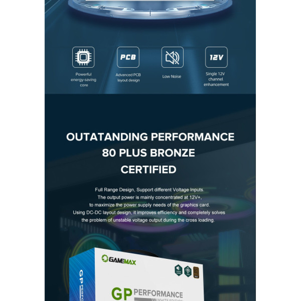 GAMEMAX GP-750 White