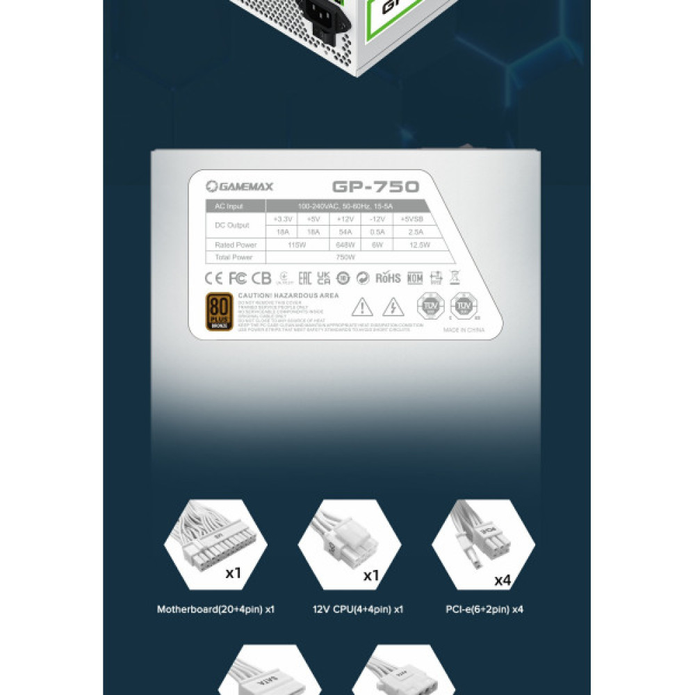 GAMEMAX GP-750 White