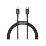 Дата кабель USB-C to Lightning 0.5m 3.0A PD Superior Series Black Baseus (CATLYS-C01)