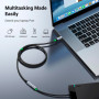 Дата кабель USB-C M/F 0.5m 5A USB 3.1 Gen2 10Gbps black Ugreen (80810)