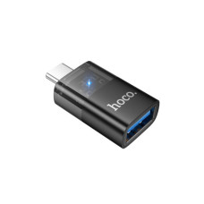 Дата кабель OTG USB 3.0 AF to USB-C Black HOCO (6942007647199)