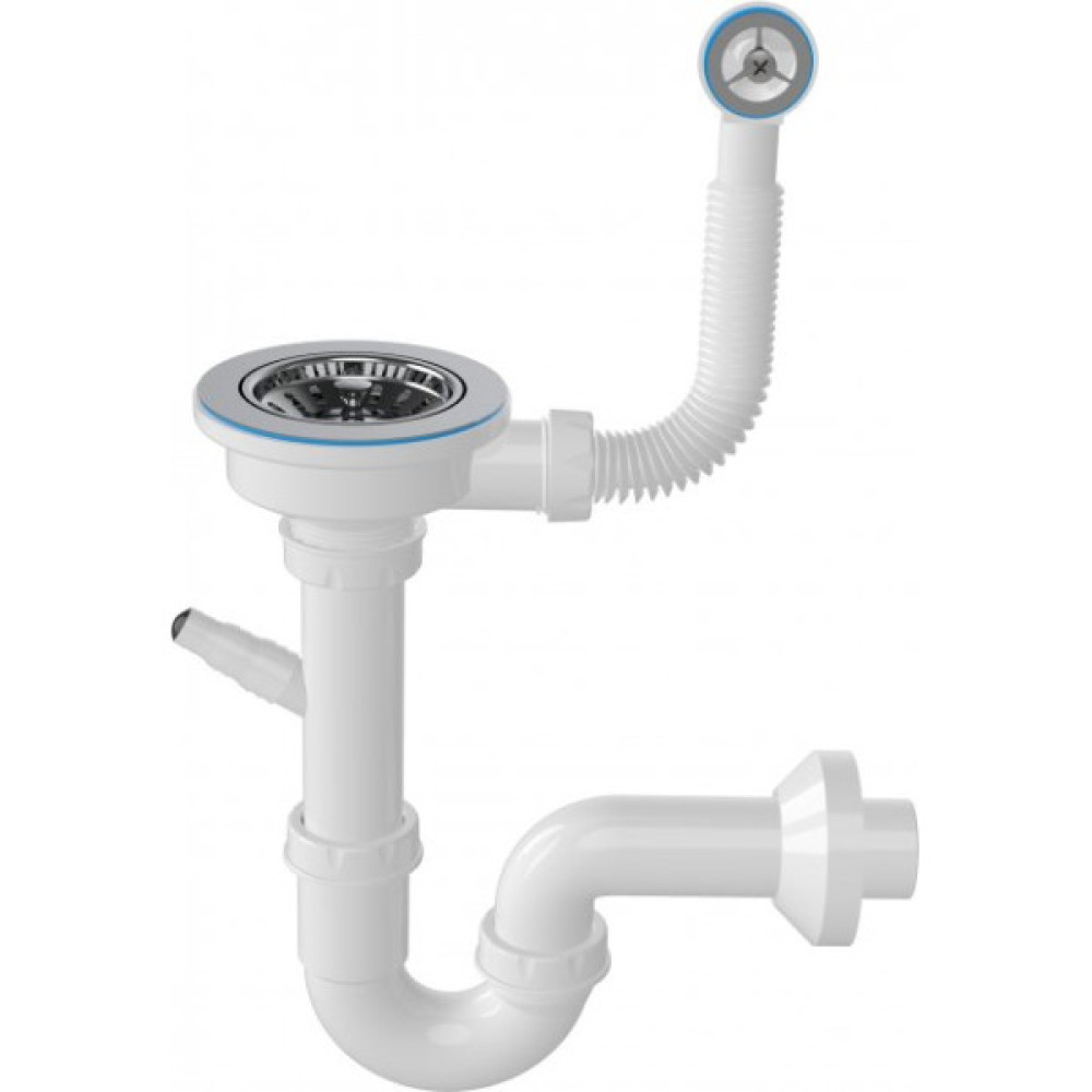 Набір кухонний Adamant Anila, штучний камінь, прямокут., з крилом, 645х495х200мм, чаша - 1, врізна, Old stone + змішувач та дозатор