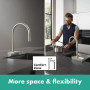 Змішувач Hansgrohe Aquno Select M81 , 22 см, хром (73837000) Змішувач Hansgrohe Aquno Select M81 , 22 см, хром (73837000)