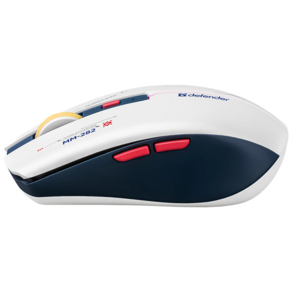 Мишка Defender Dila MM-282 Wireless White/Blue (52282)