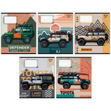 Зошит Yes Off road vehicle 24 аркушів клітинка (767291)