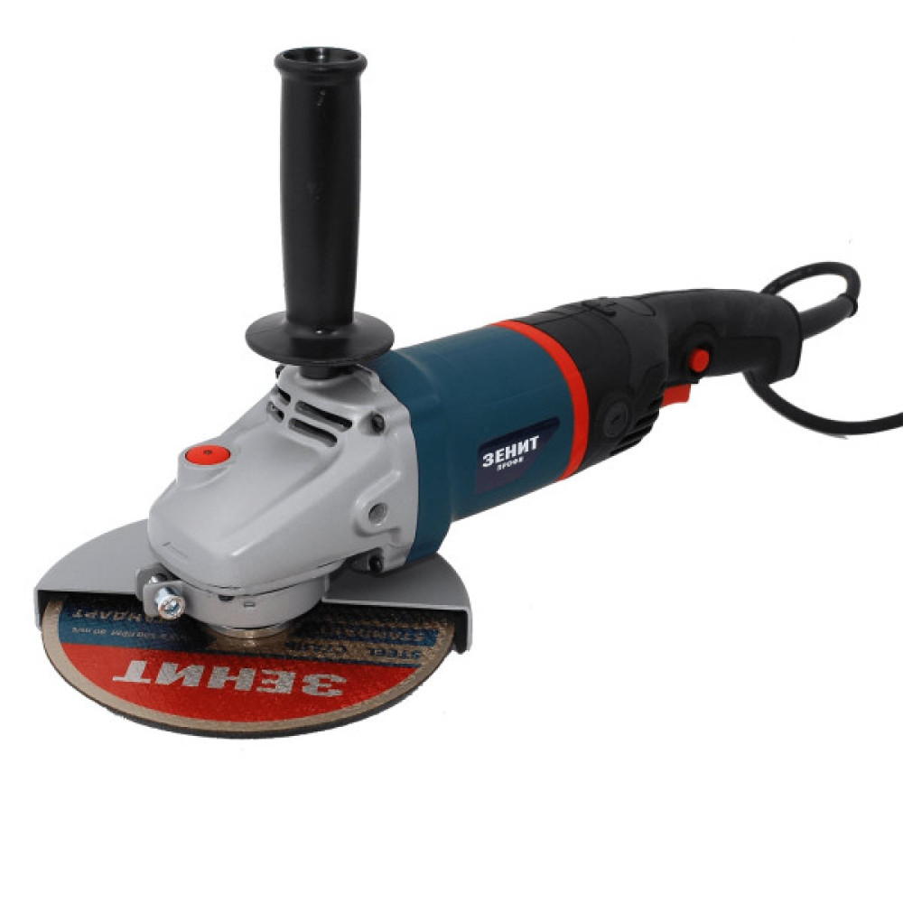 Шліфмашина кутова Зеніт ЗУШ-180/2200 Профи 180мм 2200Вт 7800об/хв 3.7кг