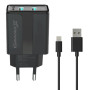 Зарядний пристрій Grand-X 5V 2,1A Black + cable USB-Lightning (CH15LTB) Зарядний пристрій Grand-X 5V 2,1A Black + cable USB-Lightning (CH15LTB)