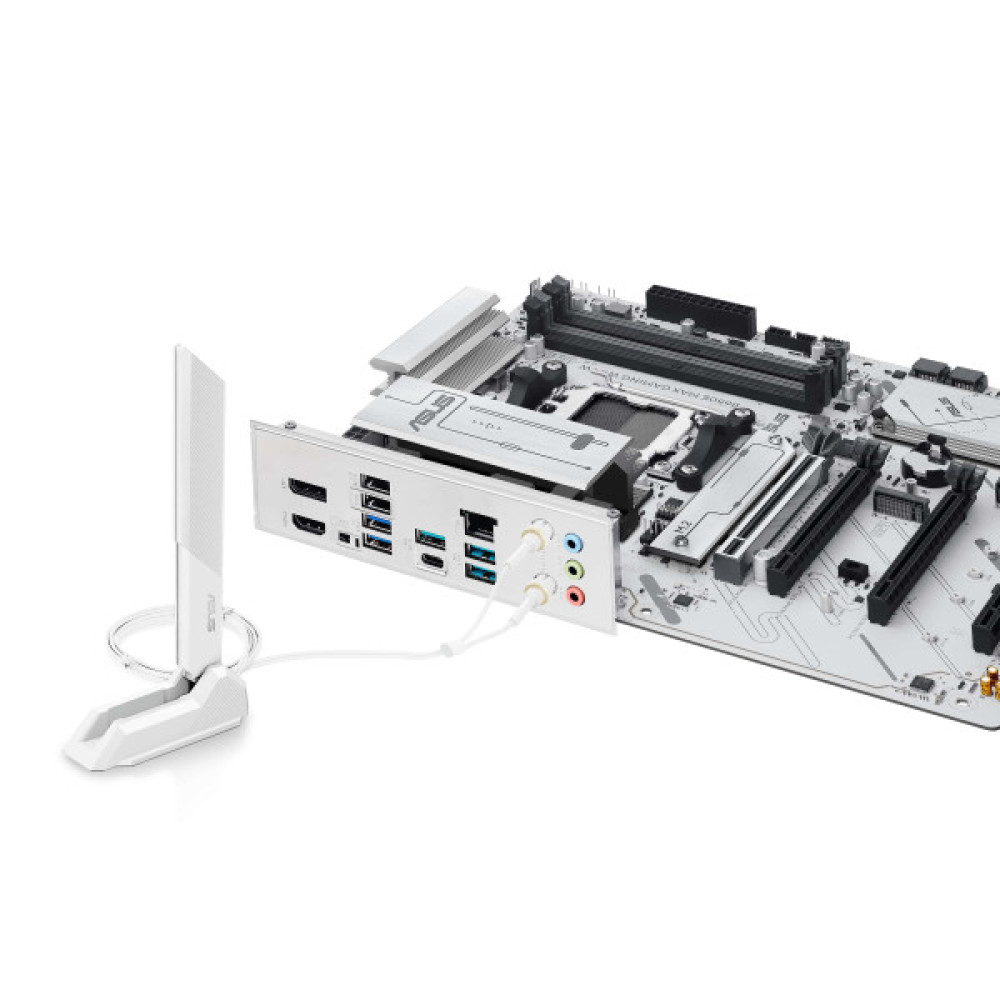 Материнcька плата ASUS B650E MAX GAMING WIFI W sAM5 B650 4xDDR5 M.2 HDMI DP WiFi BT ATX
