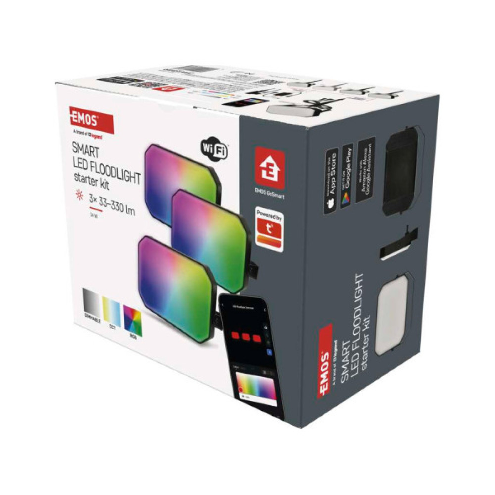 Прожектор EMOS ZIW184R 3шт 14 Вт RGBIC WIFI (ZIW184R)